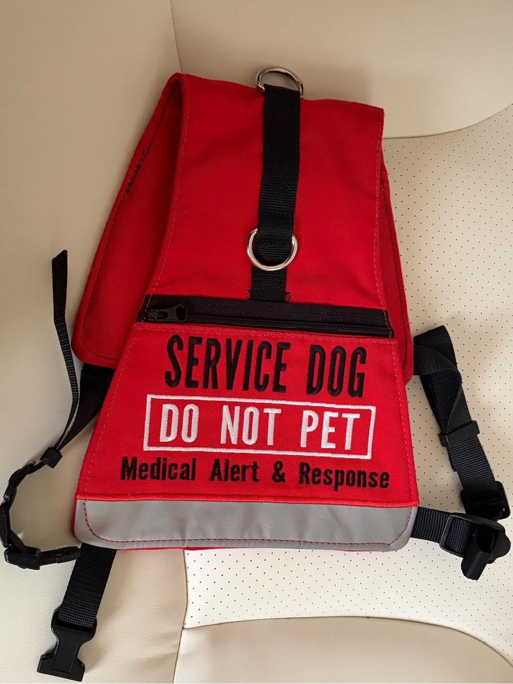 Custom embroidered service dog vest - great condition!